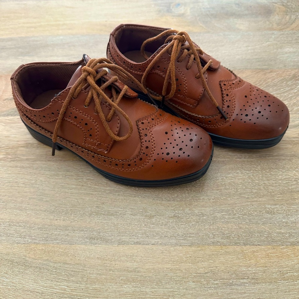 Boys Brown Dress Shoes